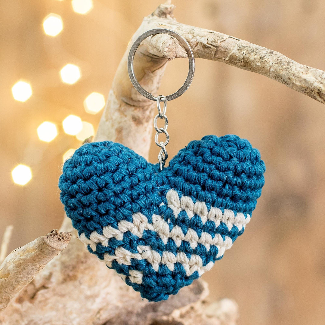 Blue Antigua Heart
