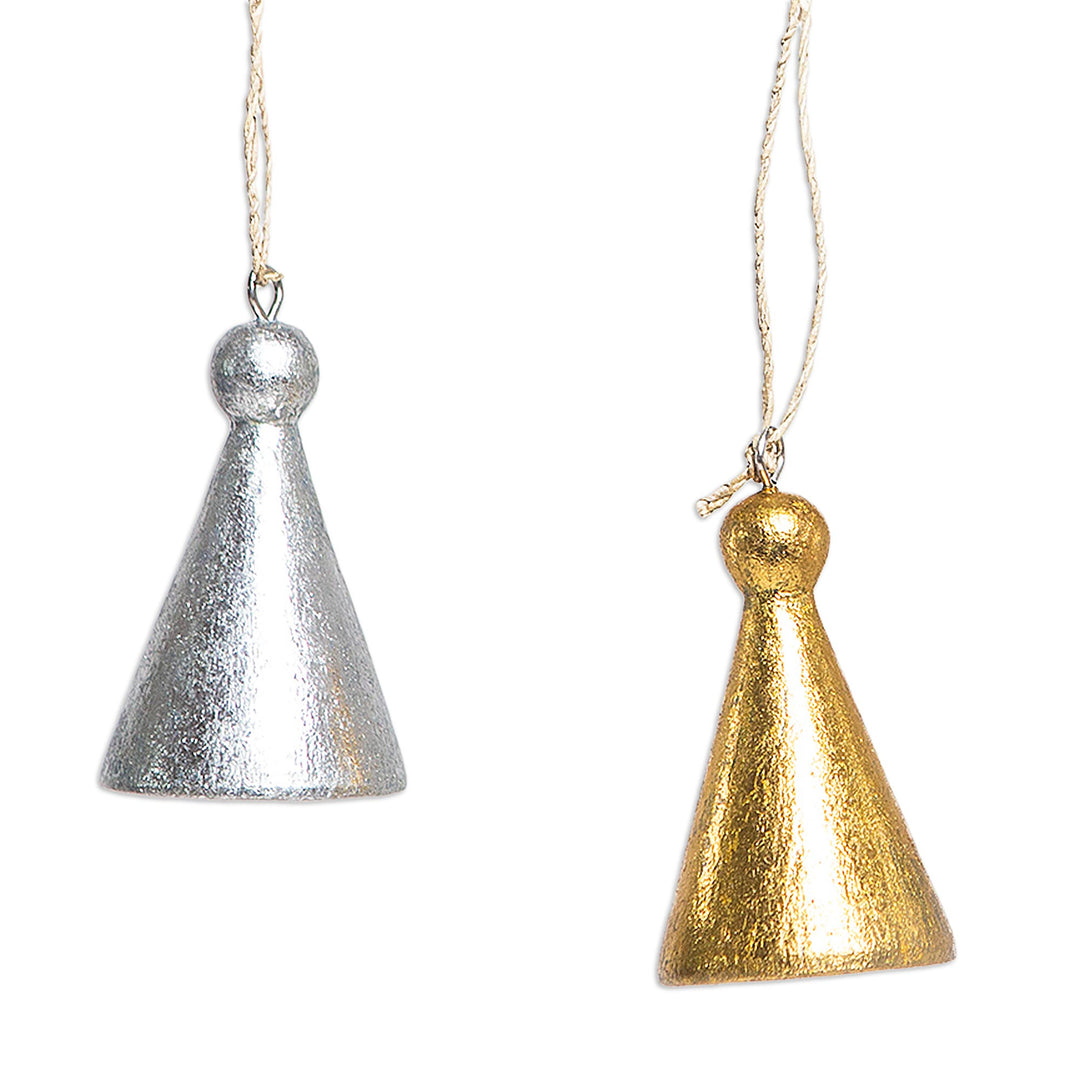 Hand Crafted Albesia Wood Holiday Ornaments (Set of 4) - Holiday Hats