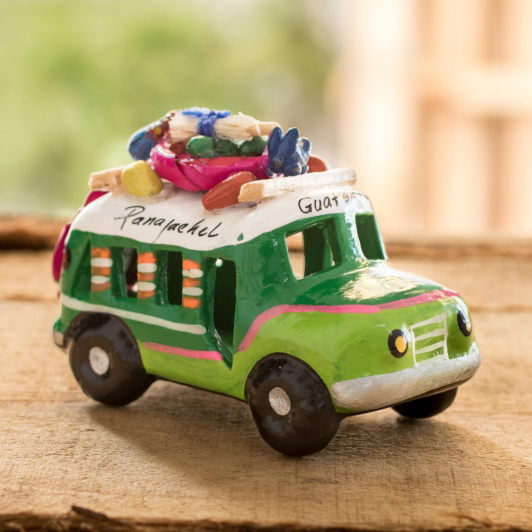 Green Old Time Bus