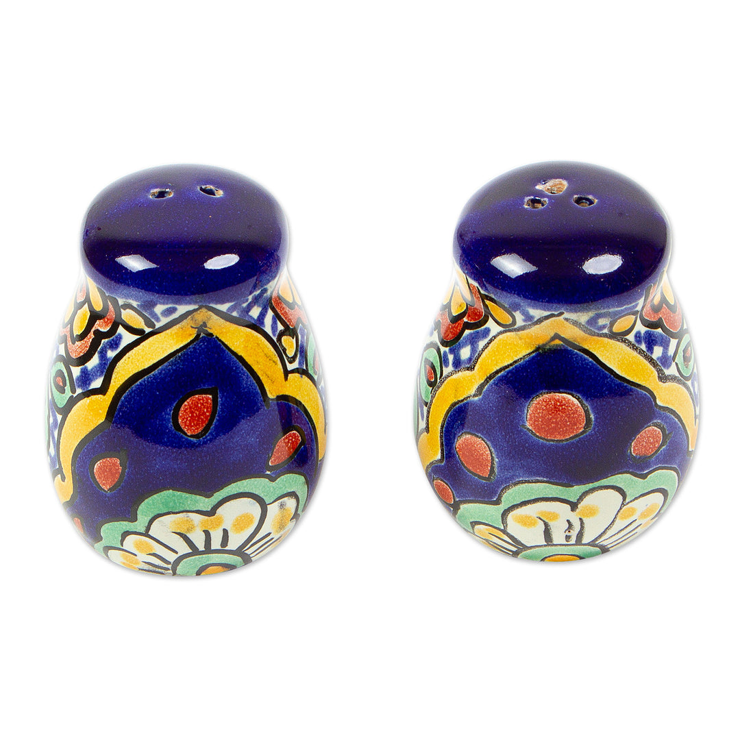Multicolored Ceramic Salt and Pepper Set (Pair) - Hidalgo Fiesta