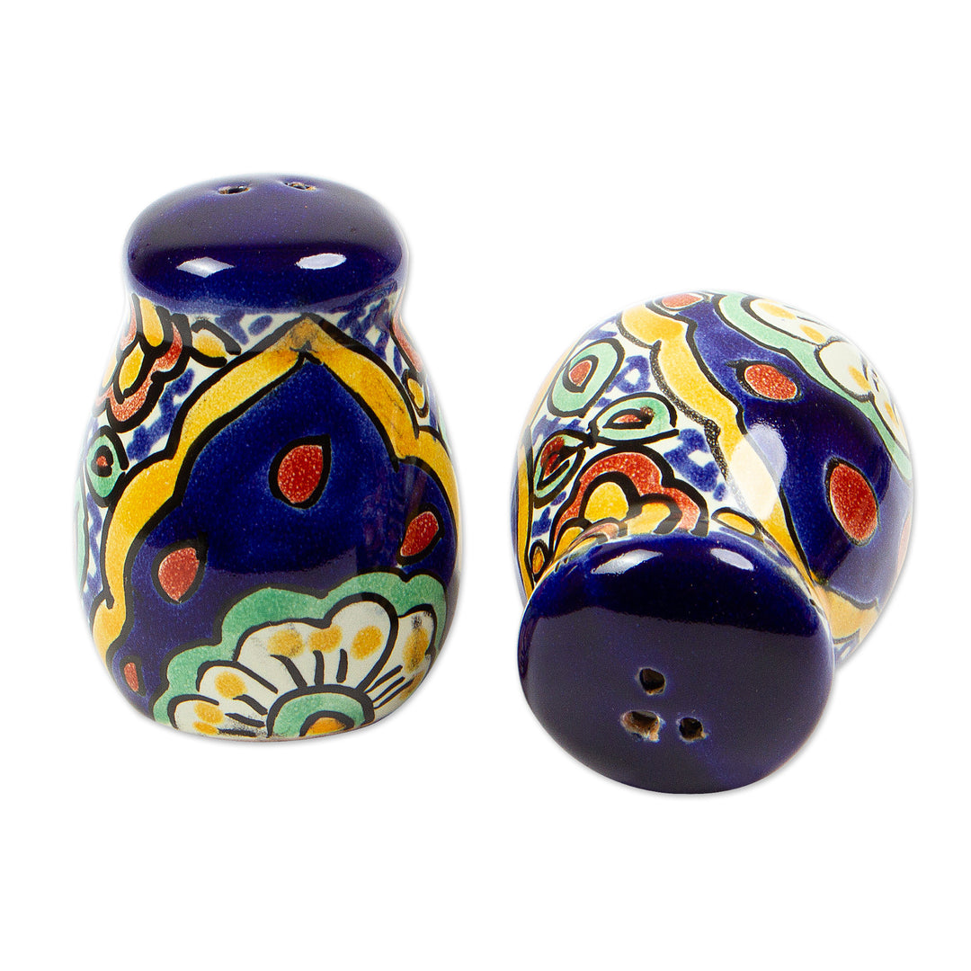 Multicolored Ceramic Salt and Pepper Set (Pair) - Hidalgo Fiesta