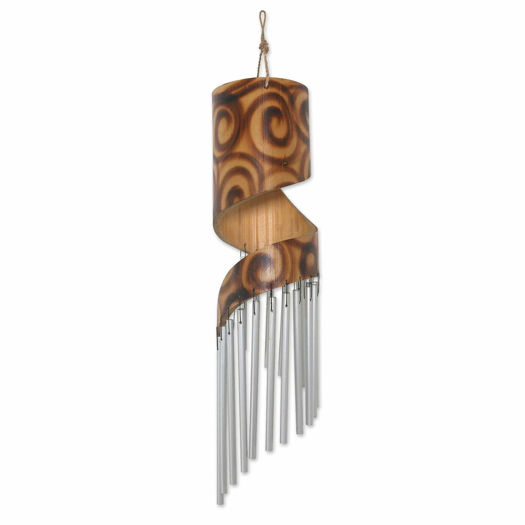 Hand Crafted Bamboo Wind Chime - Bamboo Rhythm