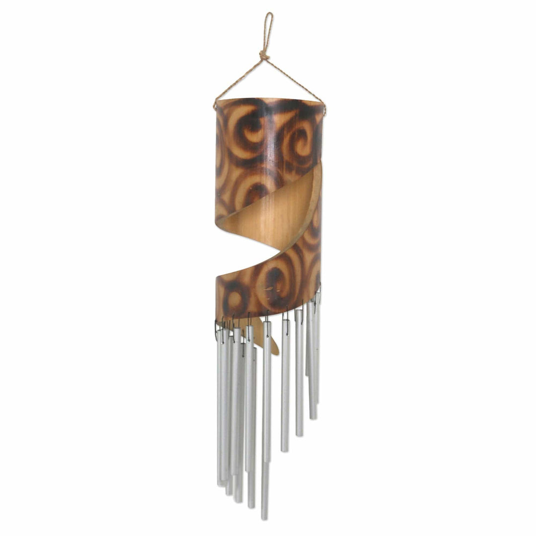 Hand Crafted Bamboo Wind Chime - Bamboo Rhythm