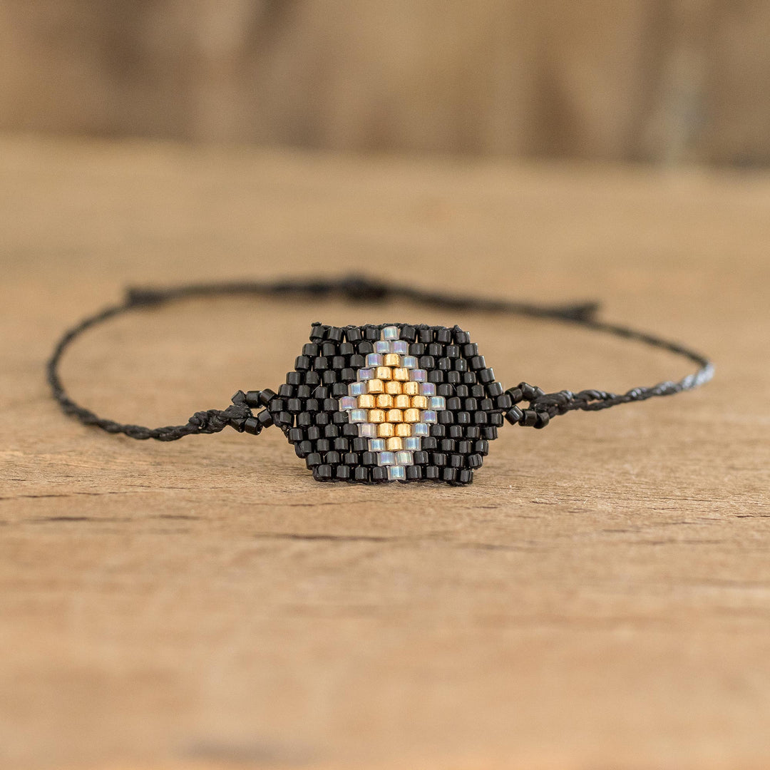Black and Gold Diamond
