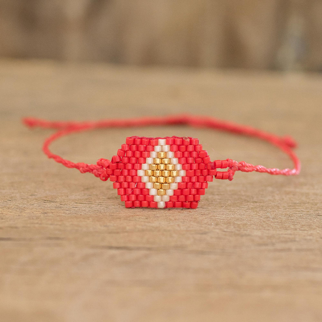 Red and Gold Diamond