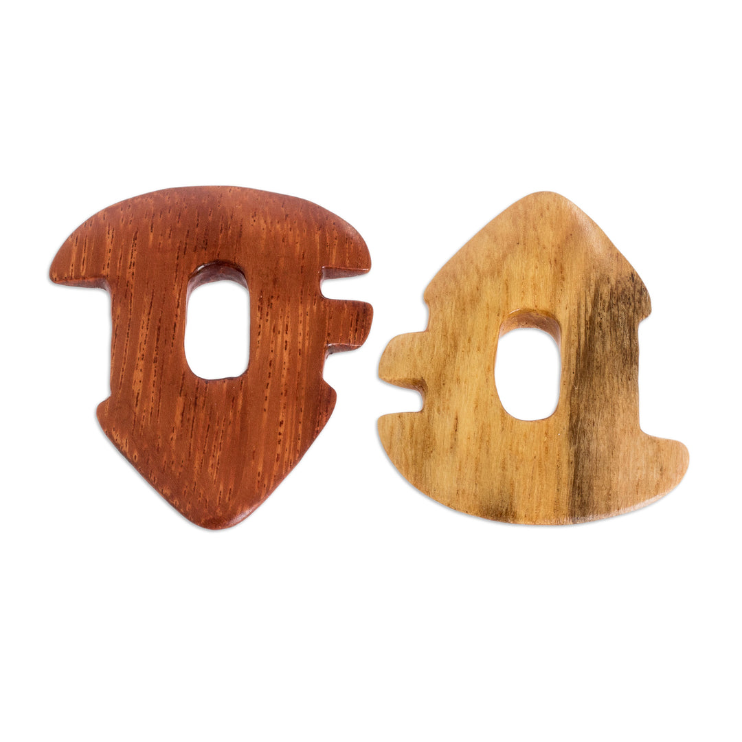Reclaimed Estoraque and Cypress Wood Guitar Picks (Pair) - Eco Melody