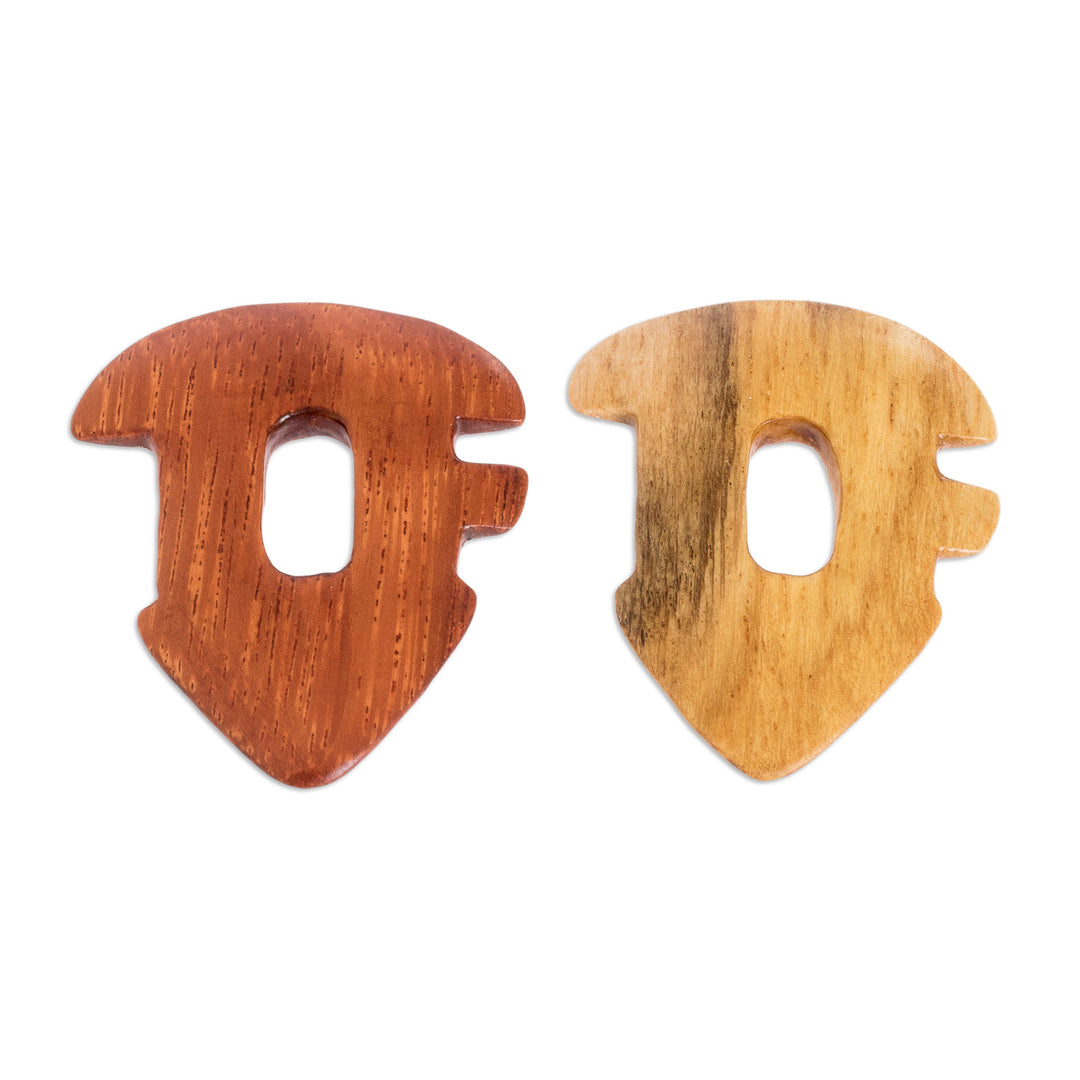 Reclaimed Estoraque and Cypress Wood Guitar Picks (Pair) - Eco Melody