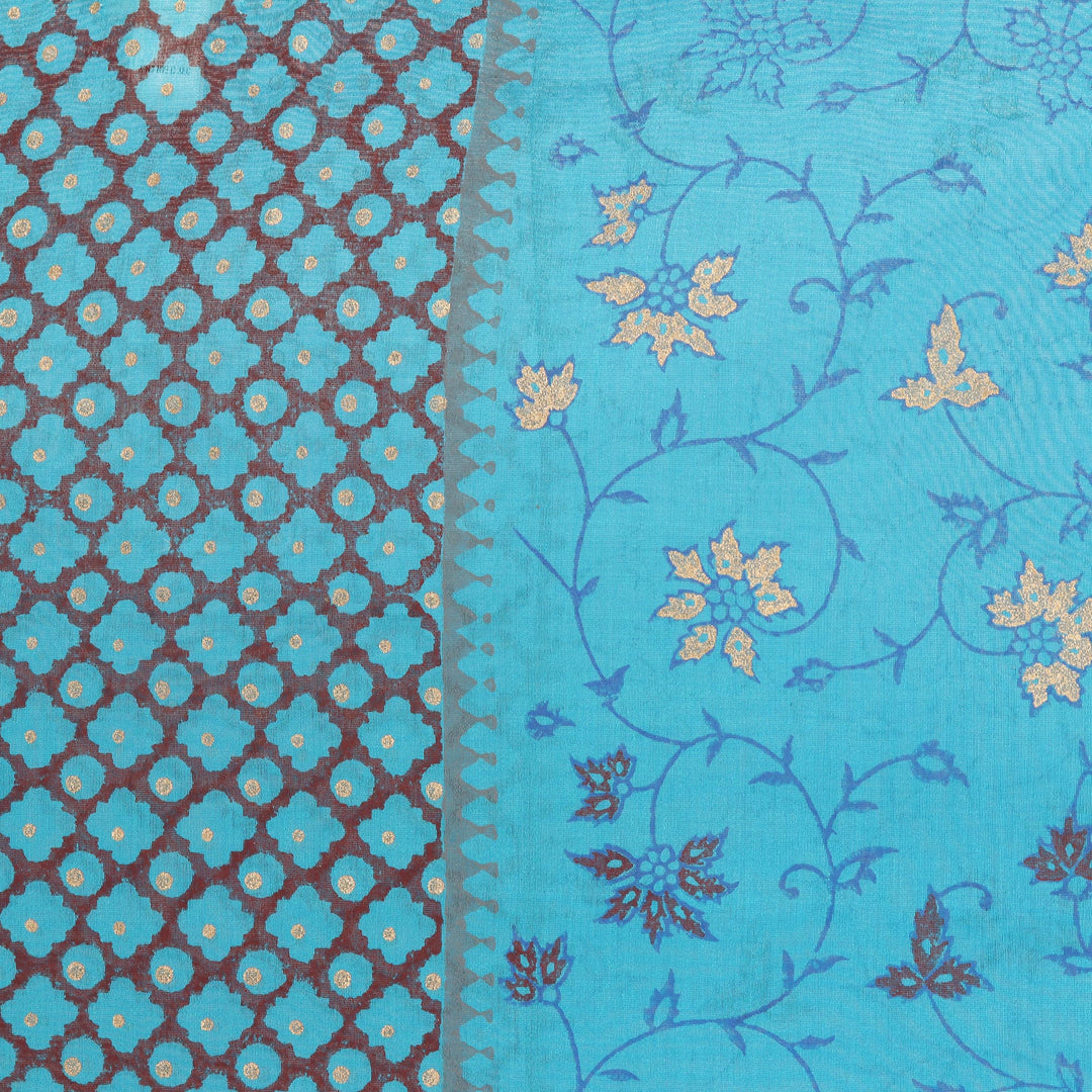 Hand-Woven Cotton and Silk Shawl from India - Sacred Sea