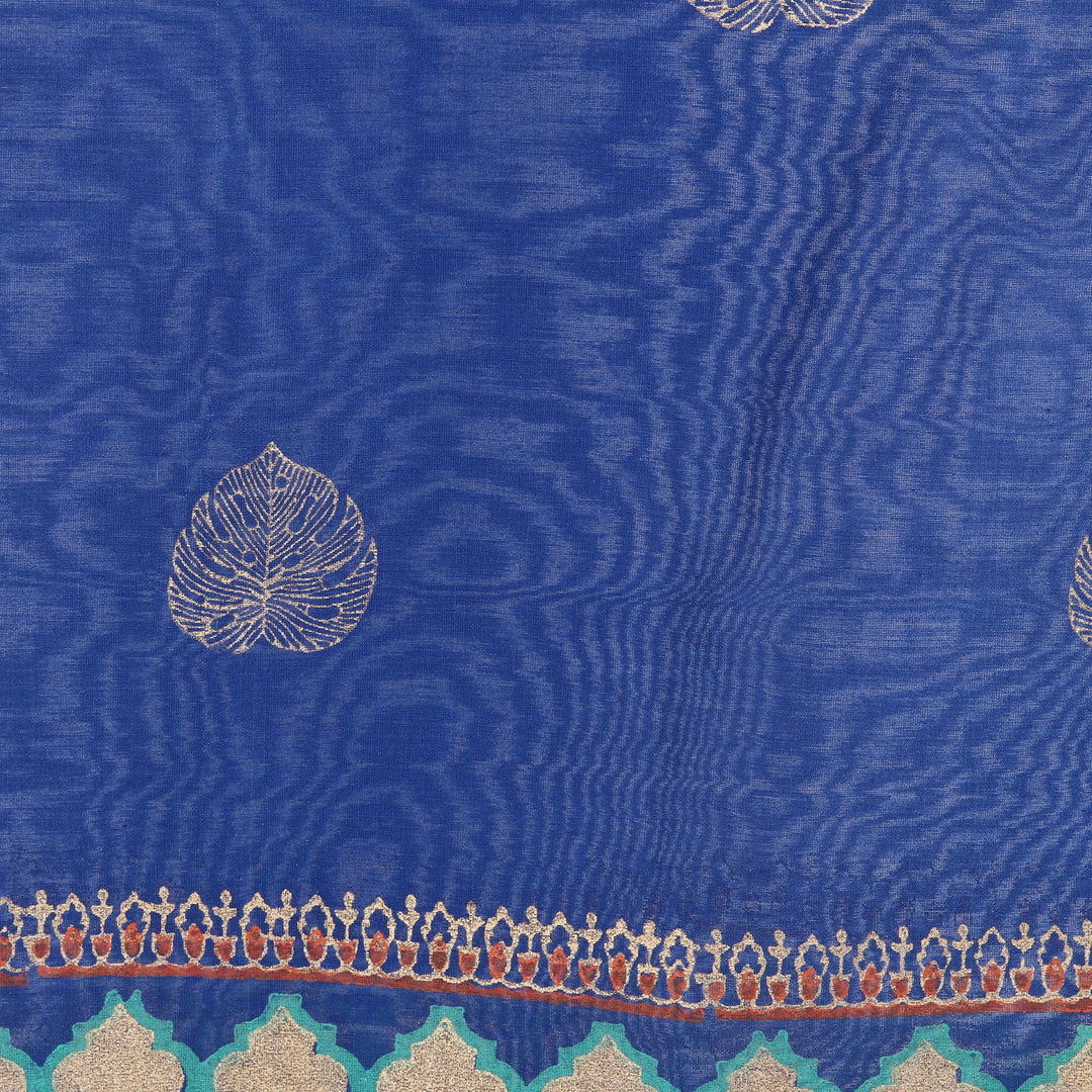 Hand-Woven Chanderi Cotton Blend Shawl - Ancient Poetry