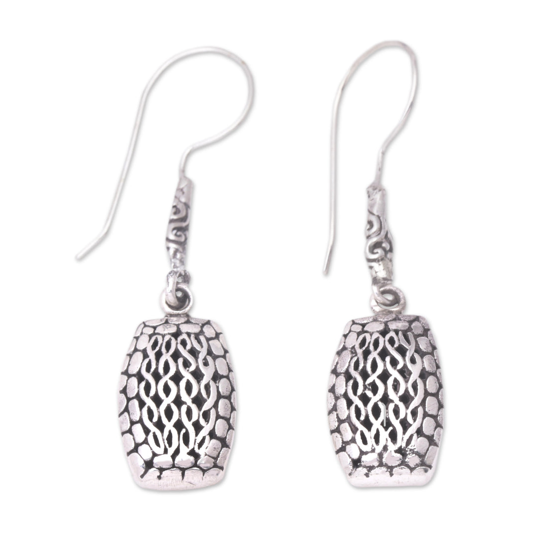 Handcrafted Sterling Silver Dangle Earrings - Happy Accident