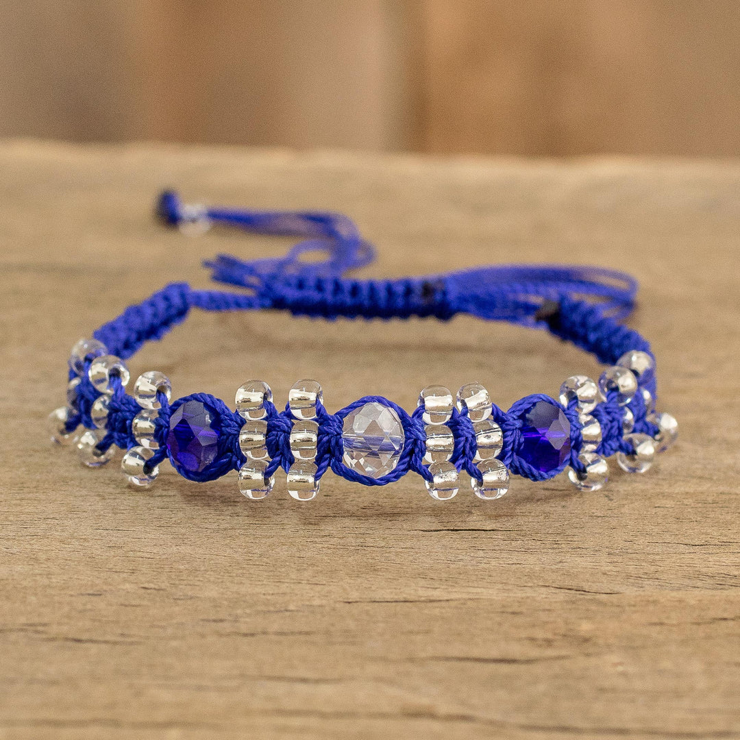 Crystals on Blue