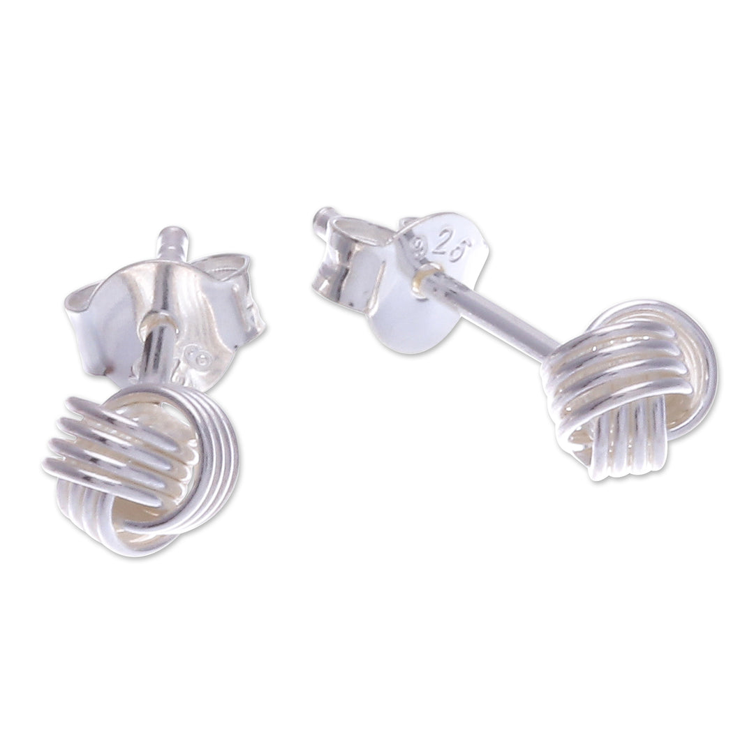 Hand Made Sterling Silver Stud Earrings (Set of 3) - Fantasy Life