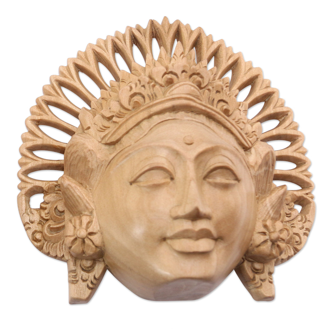 Crocodile Wood Balinese Dancing Masks (Pair) - Kecak and Janger