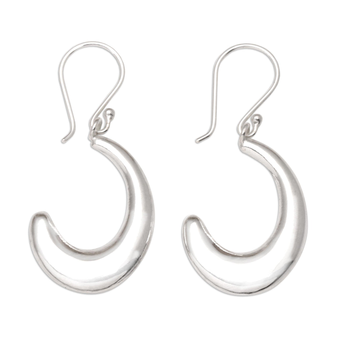 Hand Made Sterling Silver Dangle Earrings - Pause and Breathe