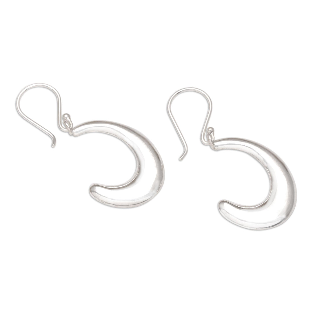 Hand Made Sterling Silver Dangle Earrings - Pause and Breathe