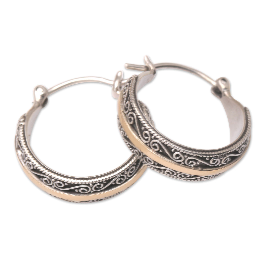 Handcrafted Gold-Accented Hoop Earrings - Ever Evolving