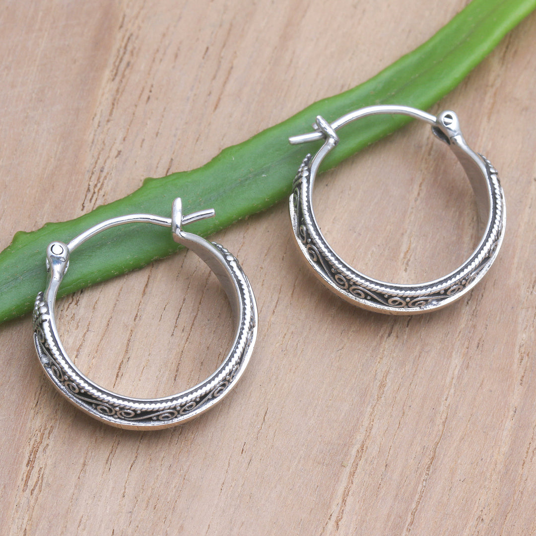 Handcrafted Gold-Accented Hoop Earrings - Ever Evolving