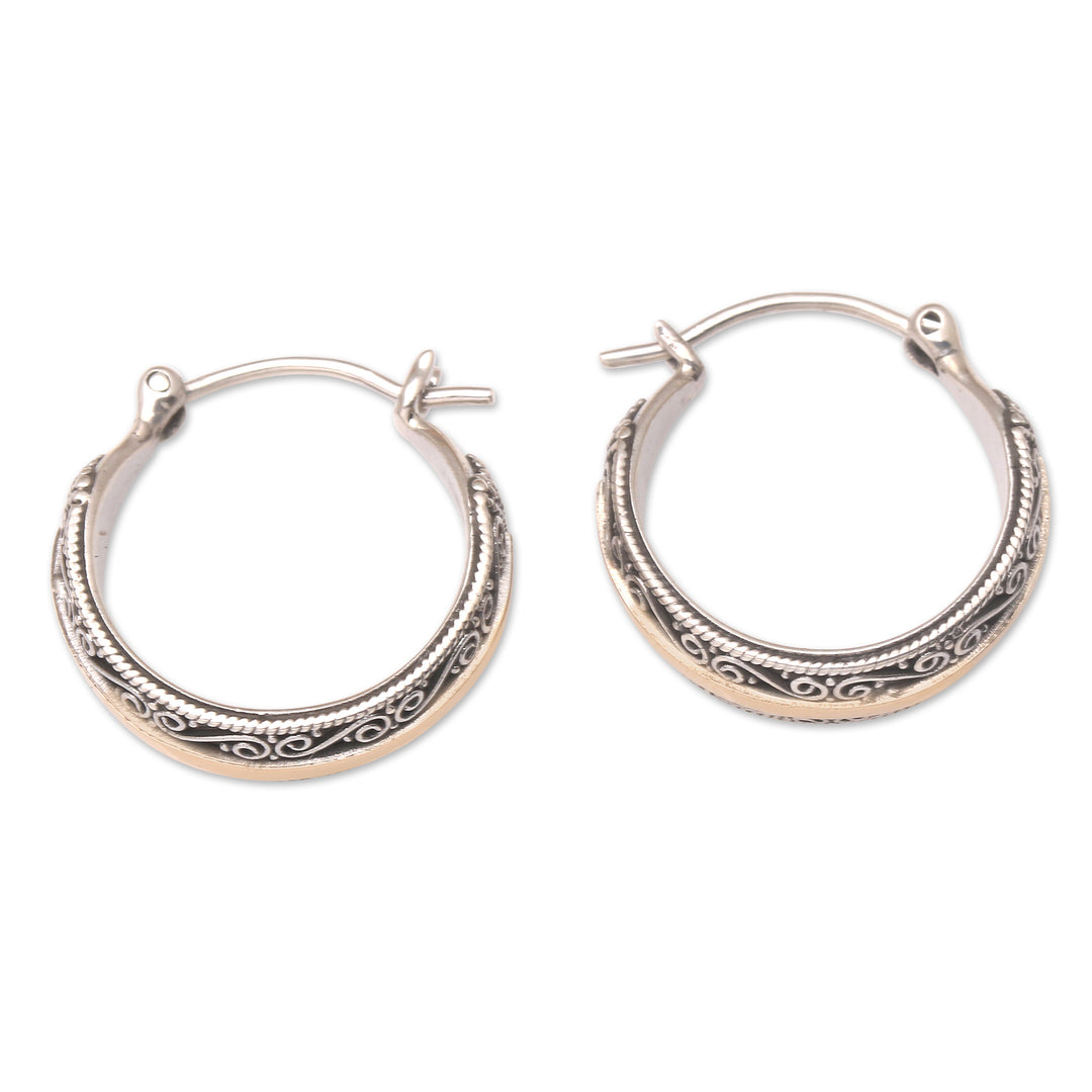Handcrafted Gold-Accented Hoop Earrings - Ever Evolving