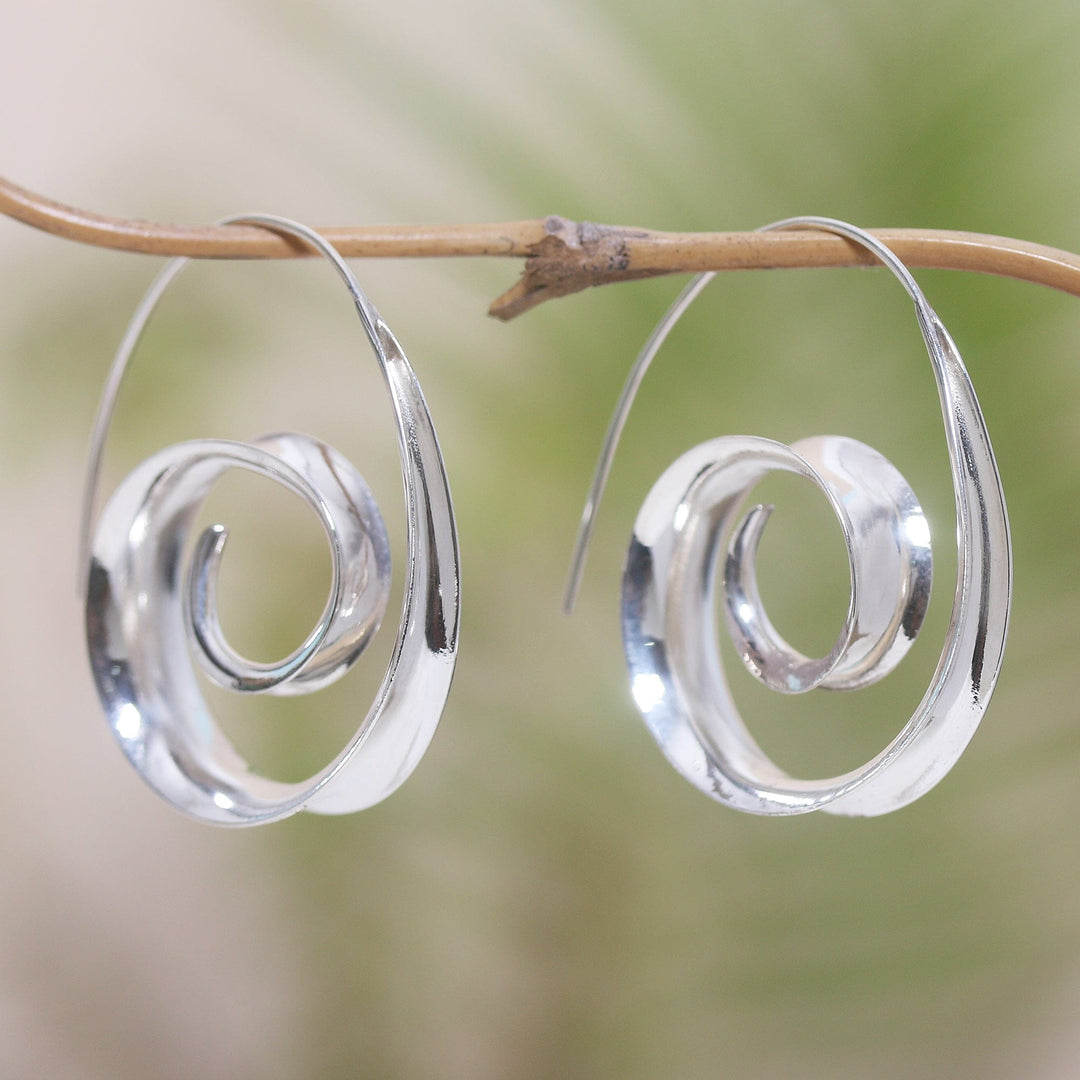 Hand Made Sterling Silver Drop Earrings - Amusement Park