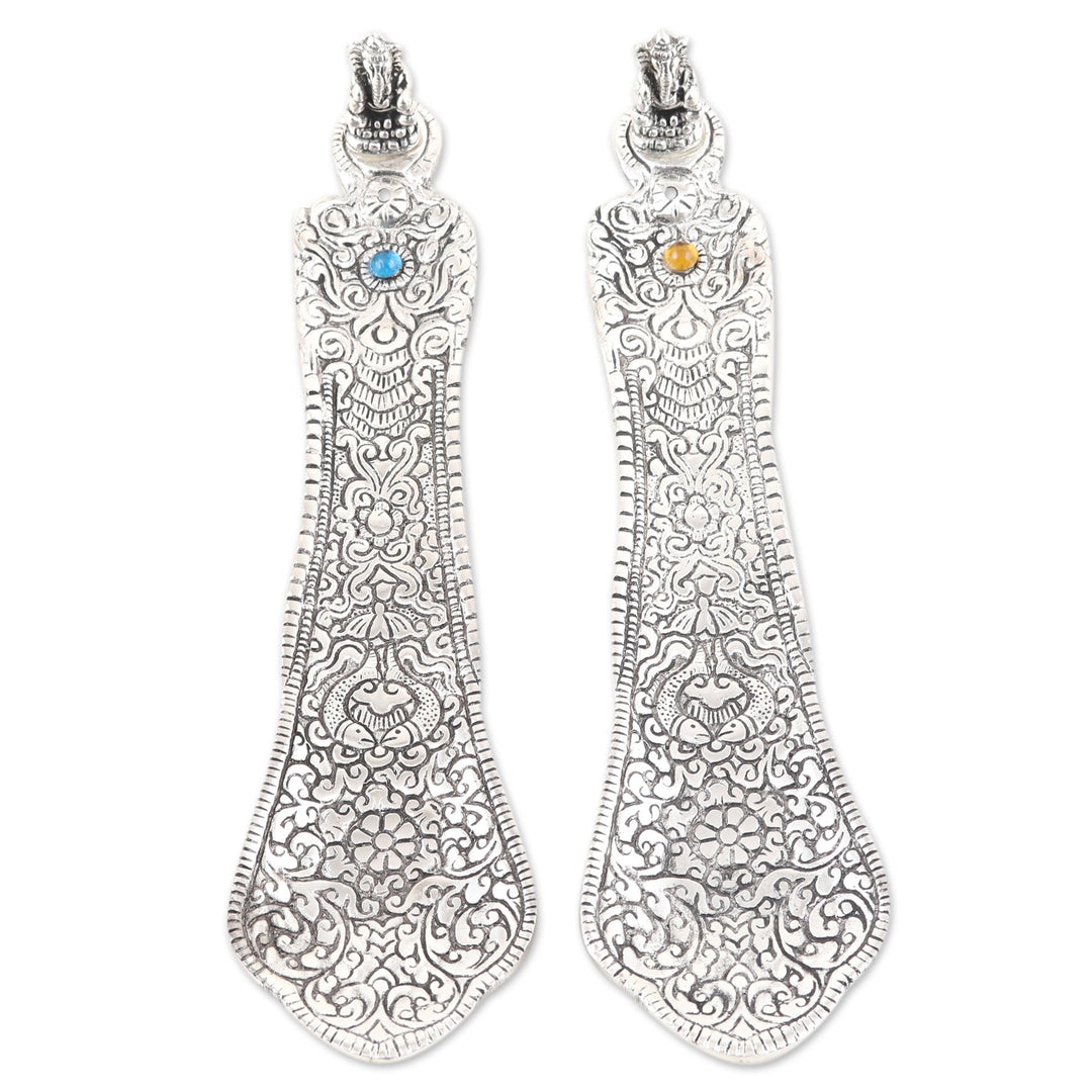 Ornate Aluminum Incense Holders (Pair) - Ganesha Guardian