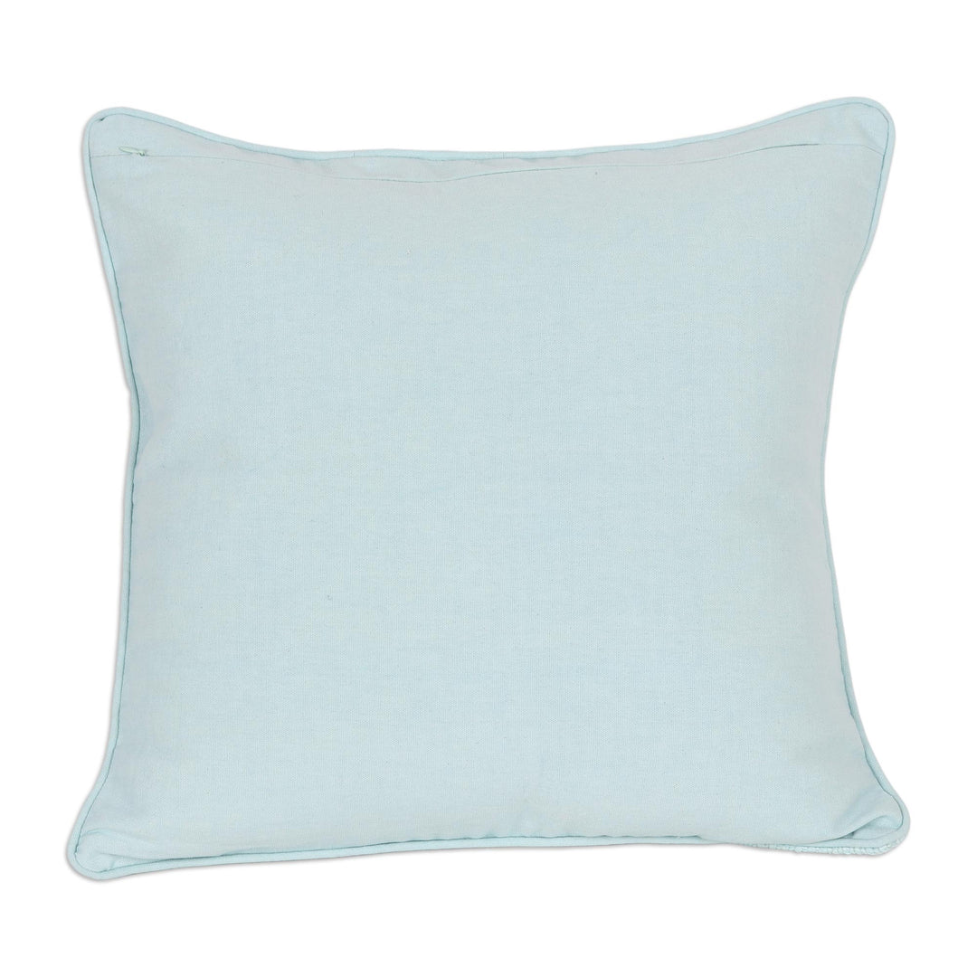 Square Mint Green Cushion Covers (Pair) - Mint Elegance