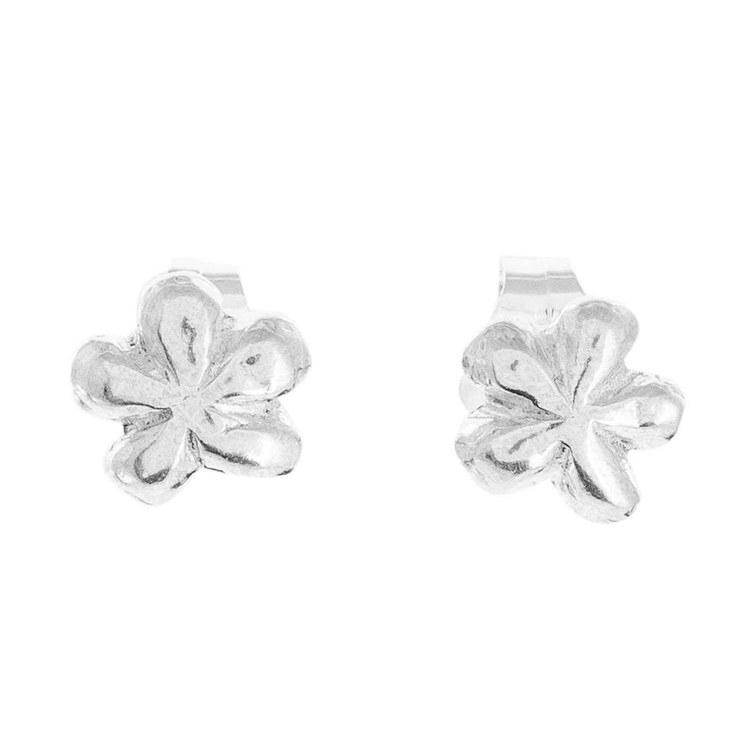 Flower-Shaped Fine Silver Earrings - Dainty Daisy