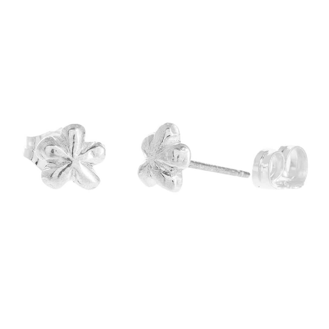 Flower-Shaped Fine Silver Earrings - Dainty Daisy