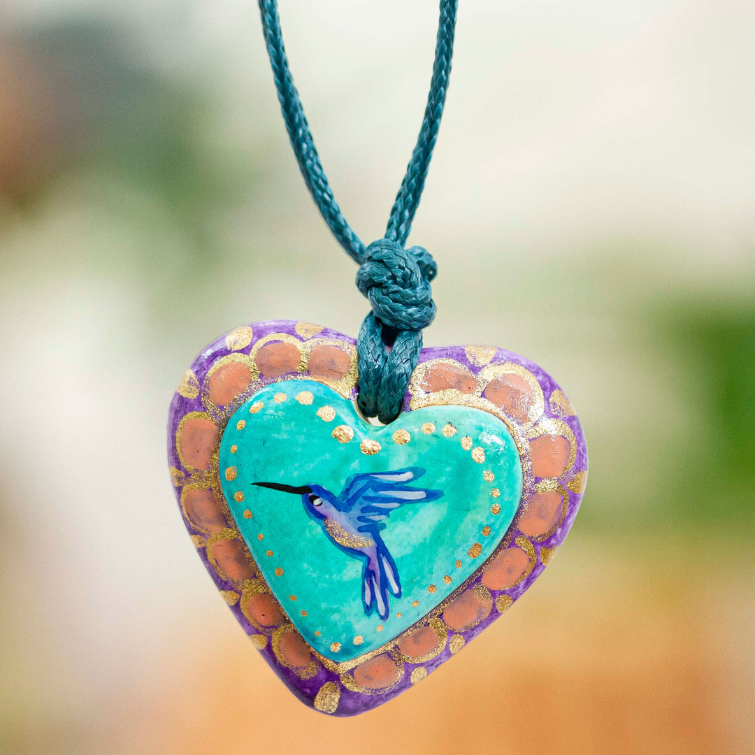 Framed Hummingbird Heart