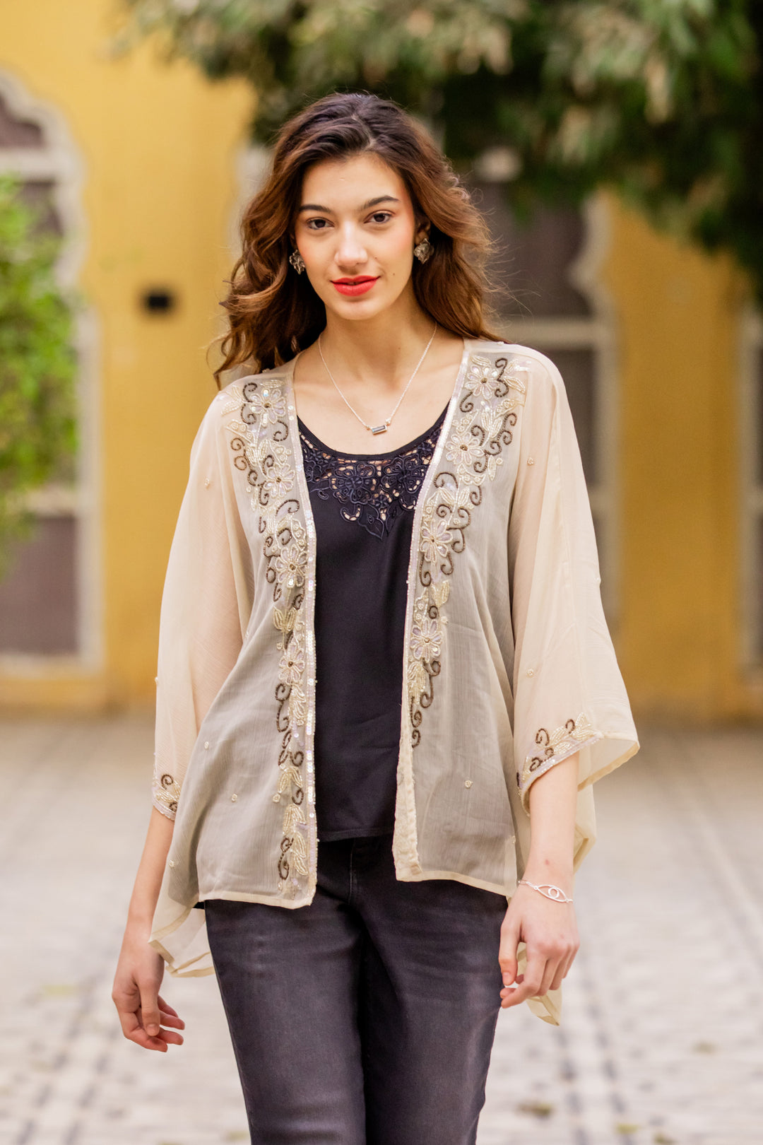 Beaded layering Jacket - Jaipur Glam