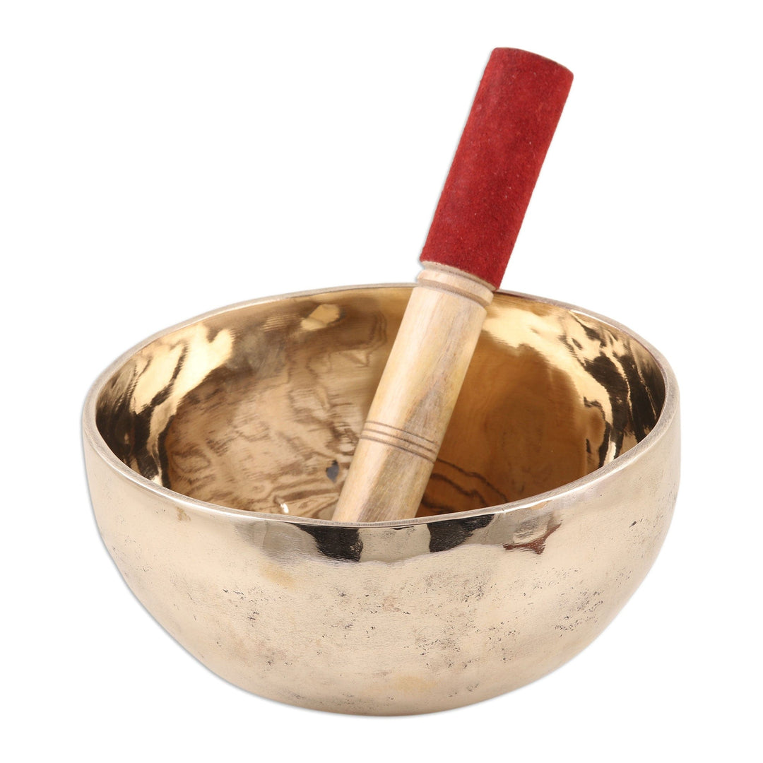 Artisan Crafted Brass Singing Bowl (7 inch) - Serene Play