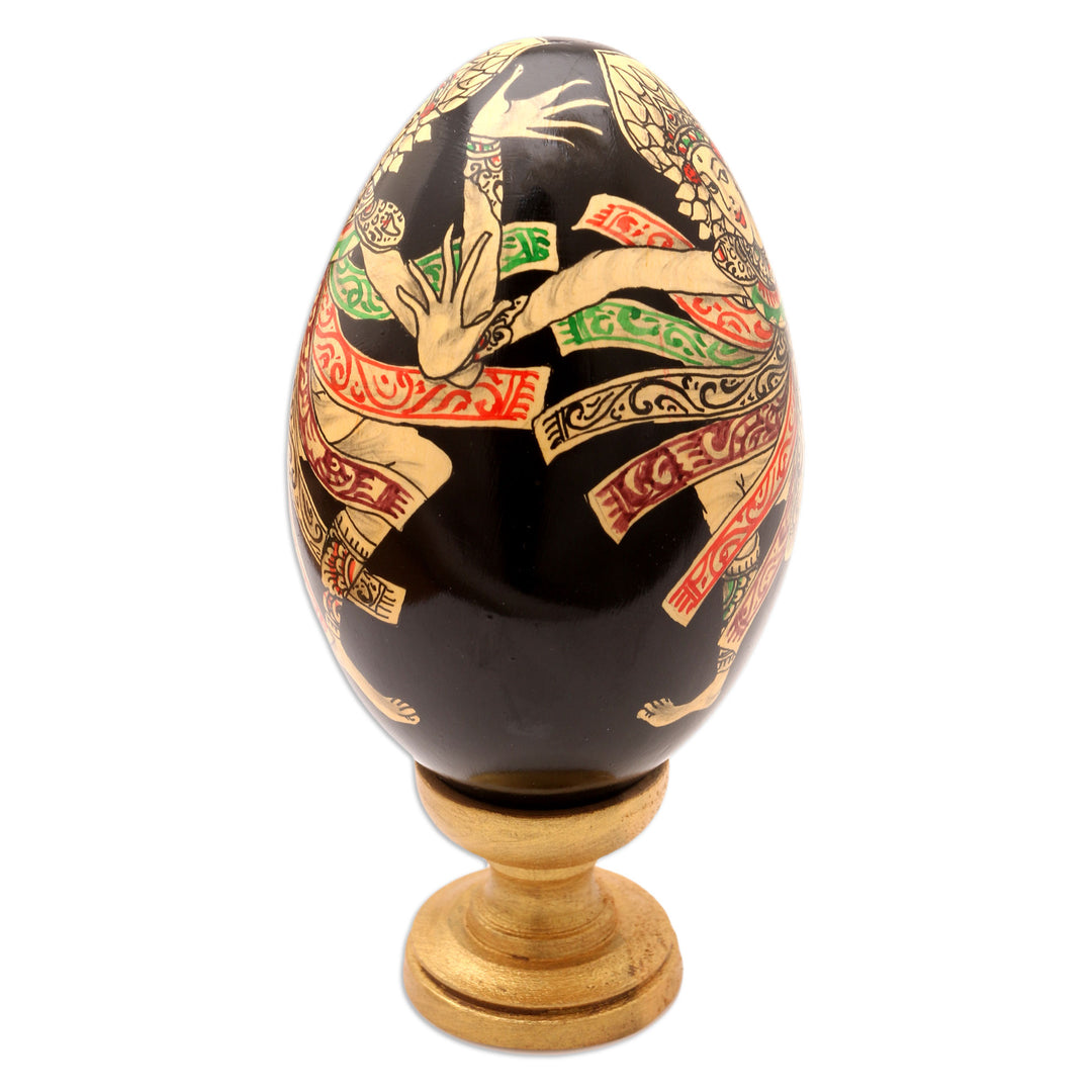 Dance-Themed Balinese Sculpture - Baris Gede Dance