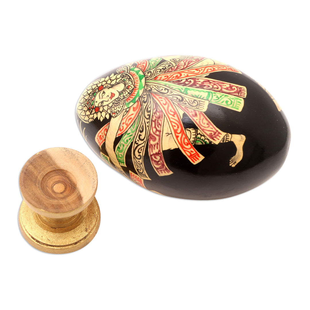 Dance-Themed Balinese Sculpture - Baris Gede Dance