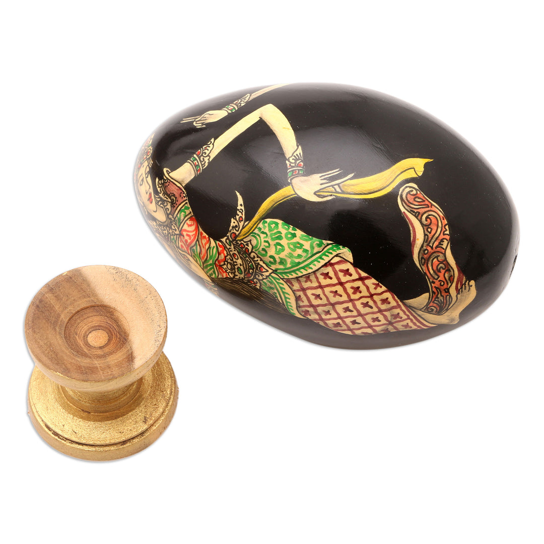 Artisan Crafted Hindu Motif Sculpture - Epic Love Story