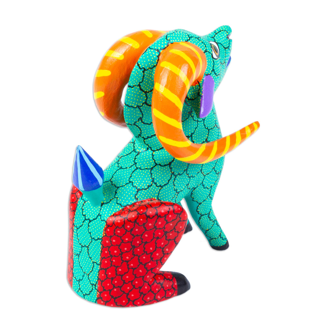 Hand-Carved Bighorn Sheep Alebrije - Bold Cimarron