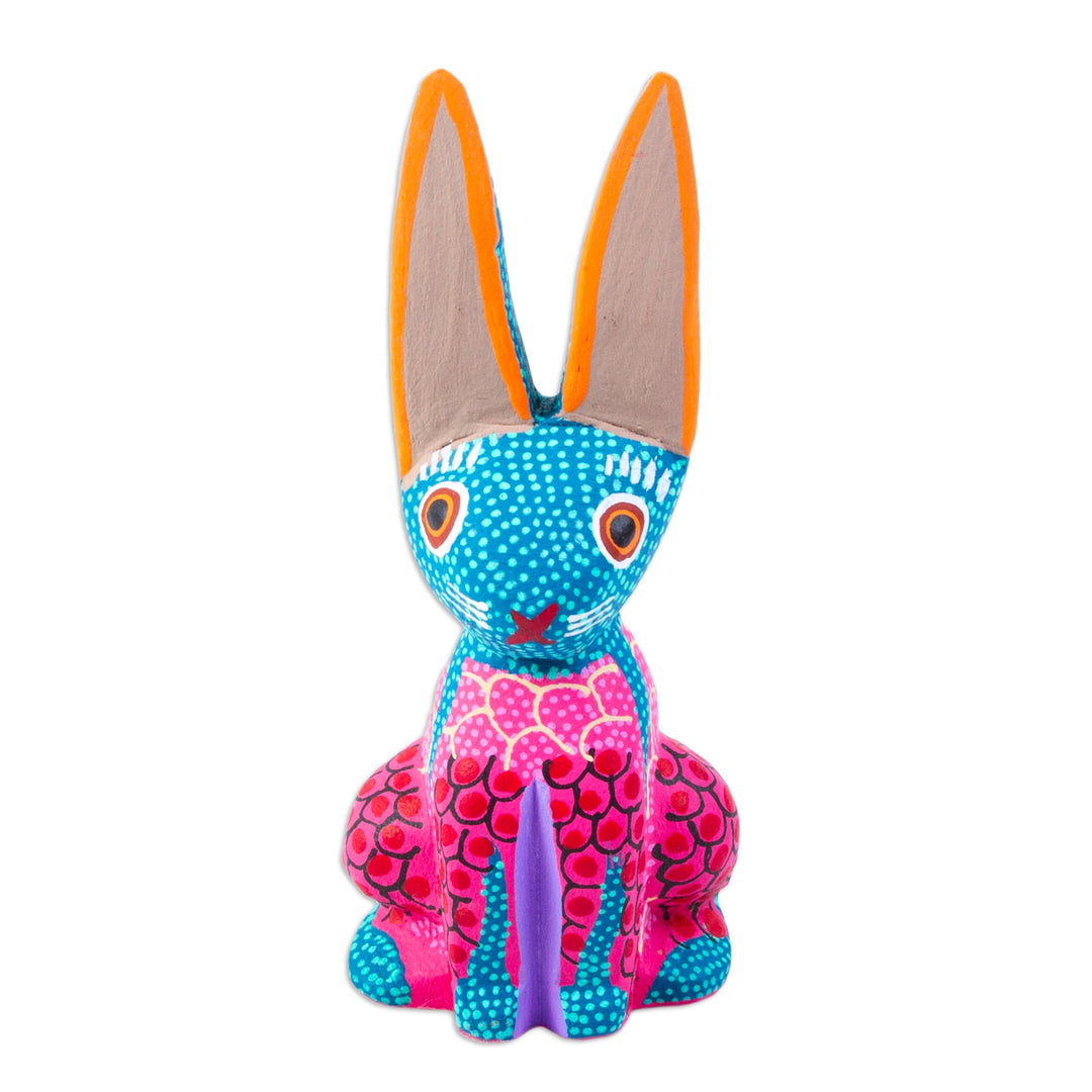 Artisan Crafted Alebrije Figurine from Mexico - Oaxacan Bunny