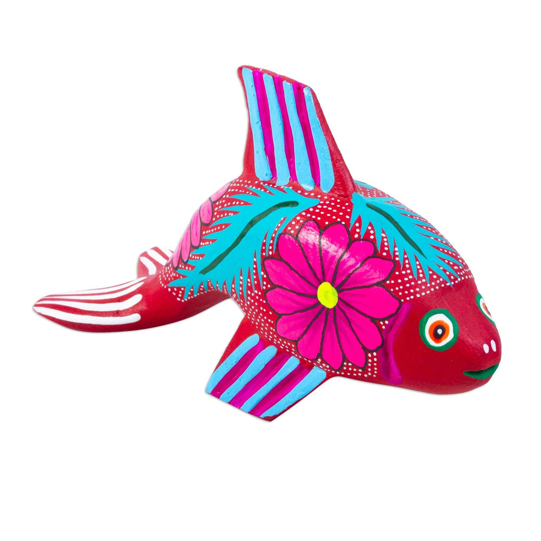 Multicolored Alebrije Figurine - Fish Fun