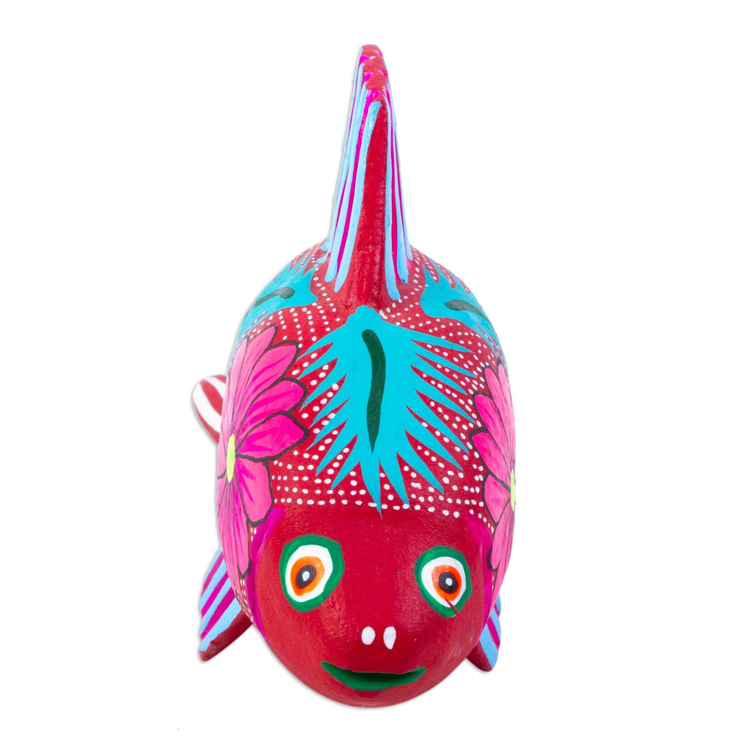 Multicolored Alebrije Figurine - Fish Fun