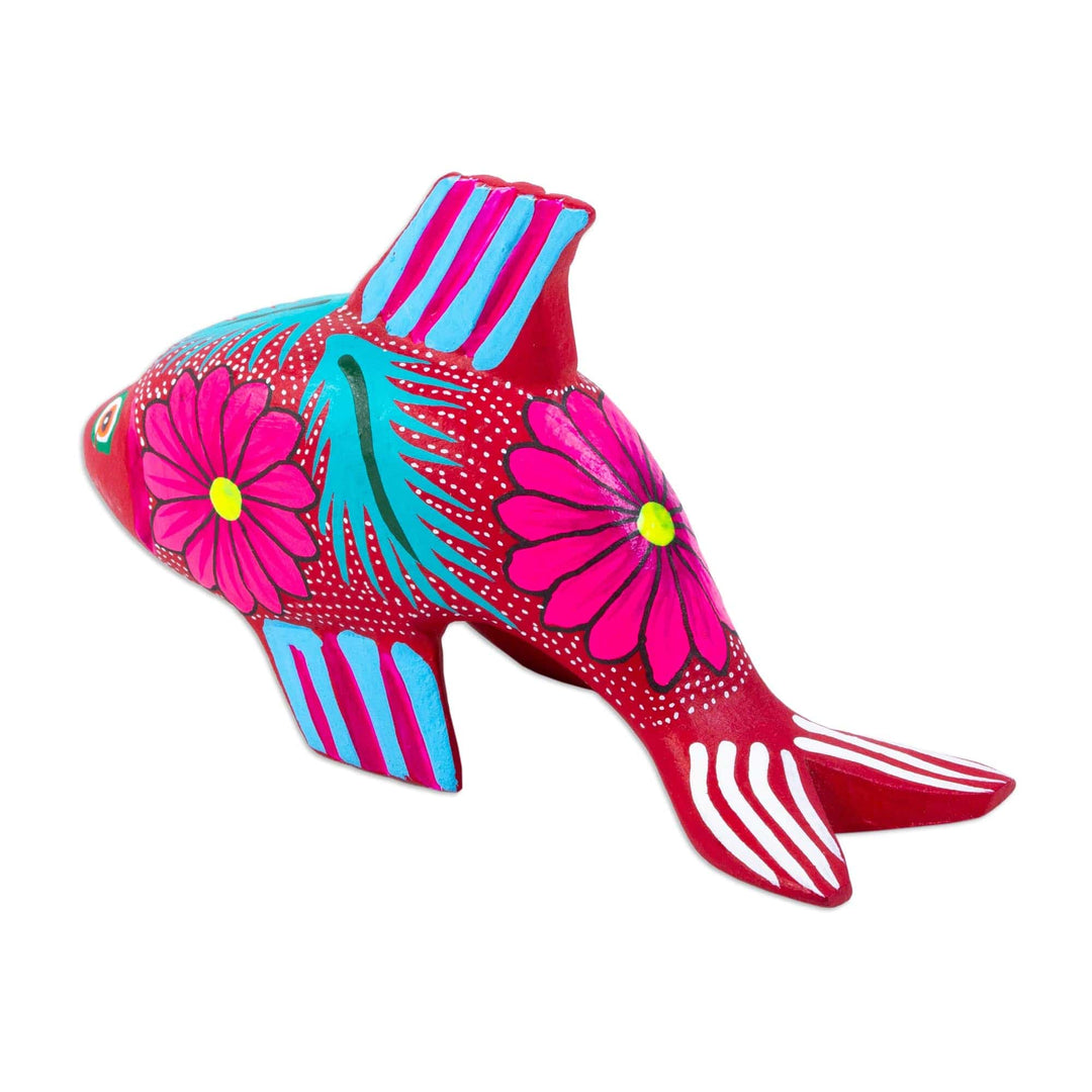 Multicolored Alebrije Figurine - Fish Fun