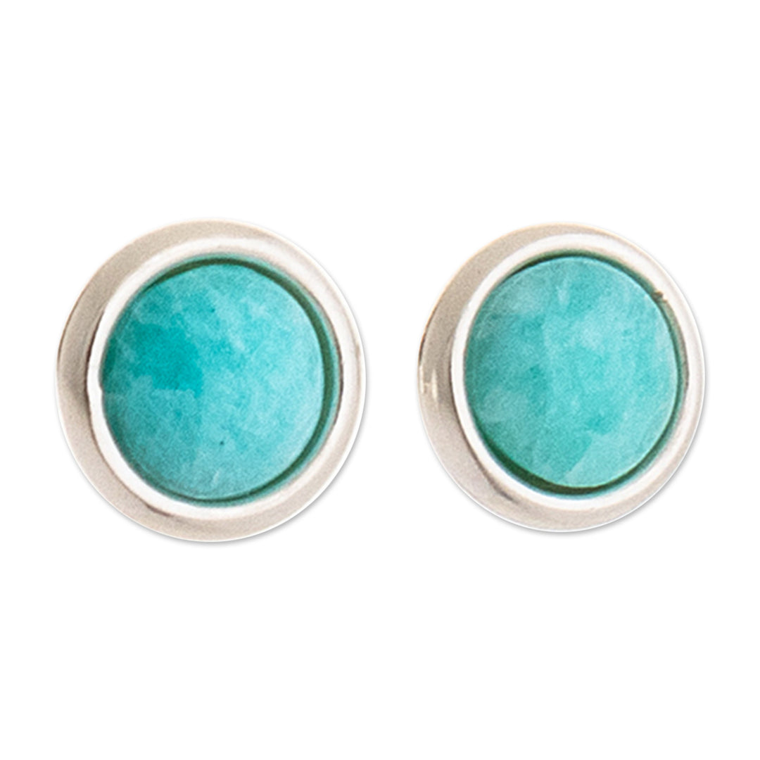 Artisan Crafted Amazonite Earrings - Boundless Sea