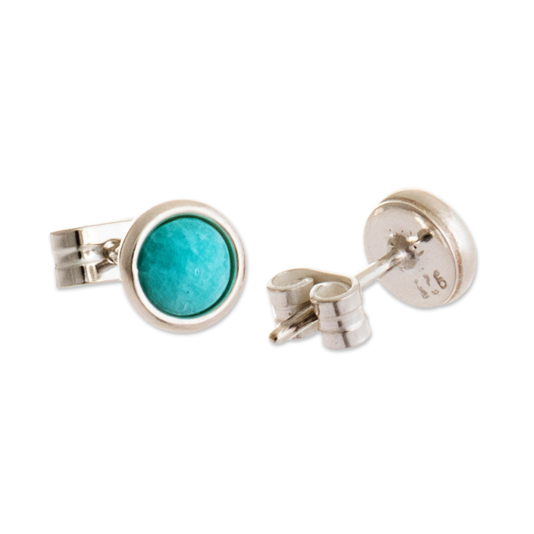 Artisan Crafted Amazonite Earrings - Boundless Sea