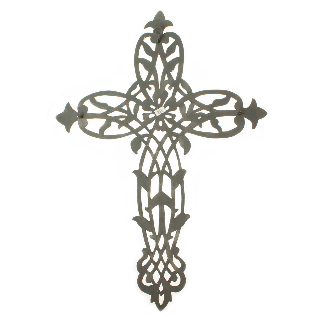 Handcrafted Steel Wall Cross - Garden of Eden