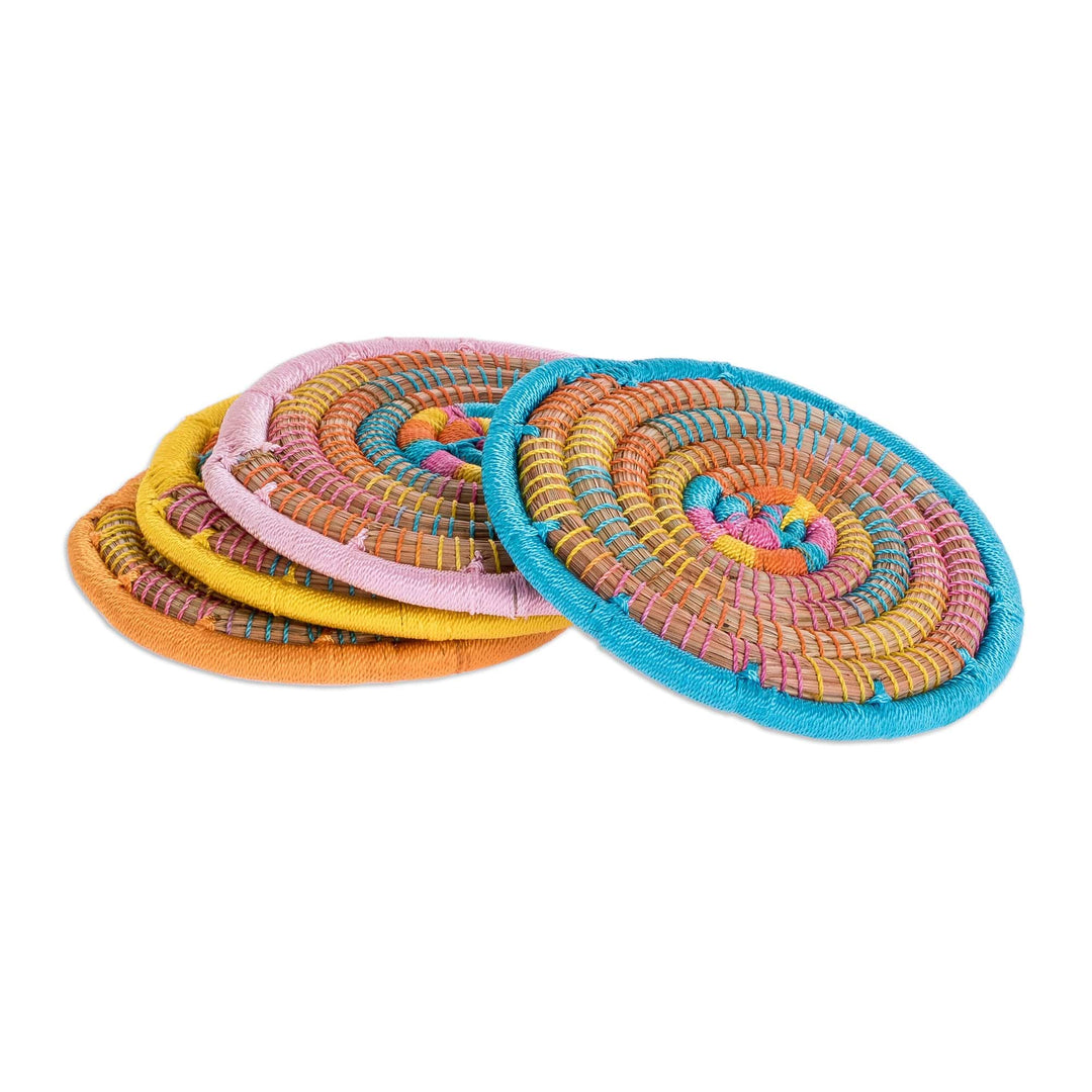 Handmade Pine Needle Coasters (Set of 4) - Nature's Grace