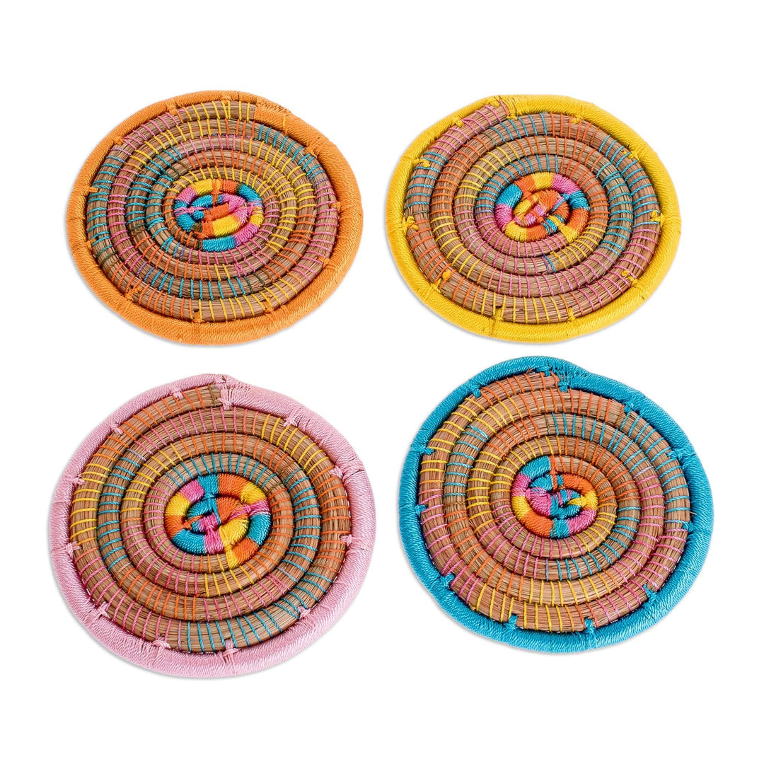 Handmade Pine Needle Coasters (Set of 4) - Nature's Grace