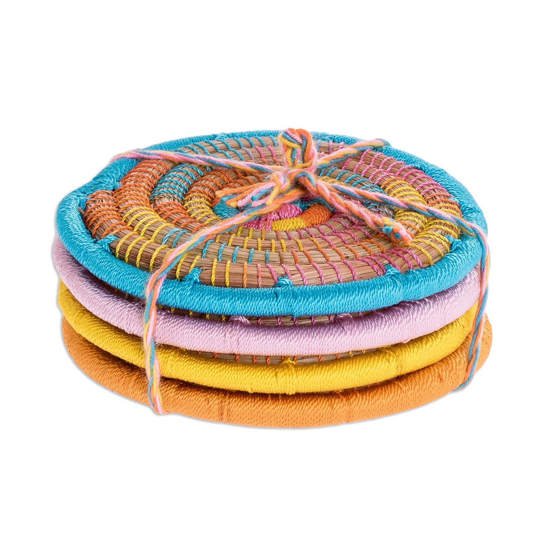 Handmade Pine Needle Coasters (Set of 4) - Nature's Grace