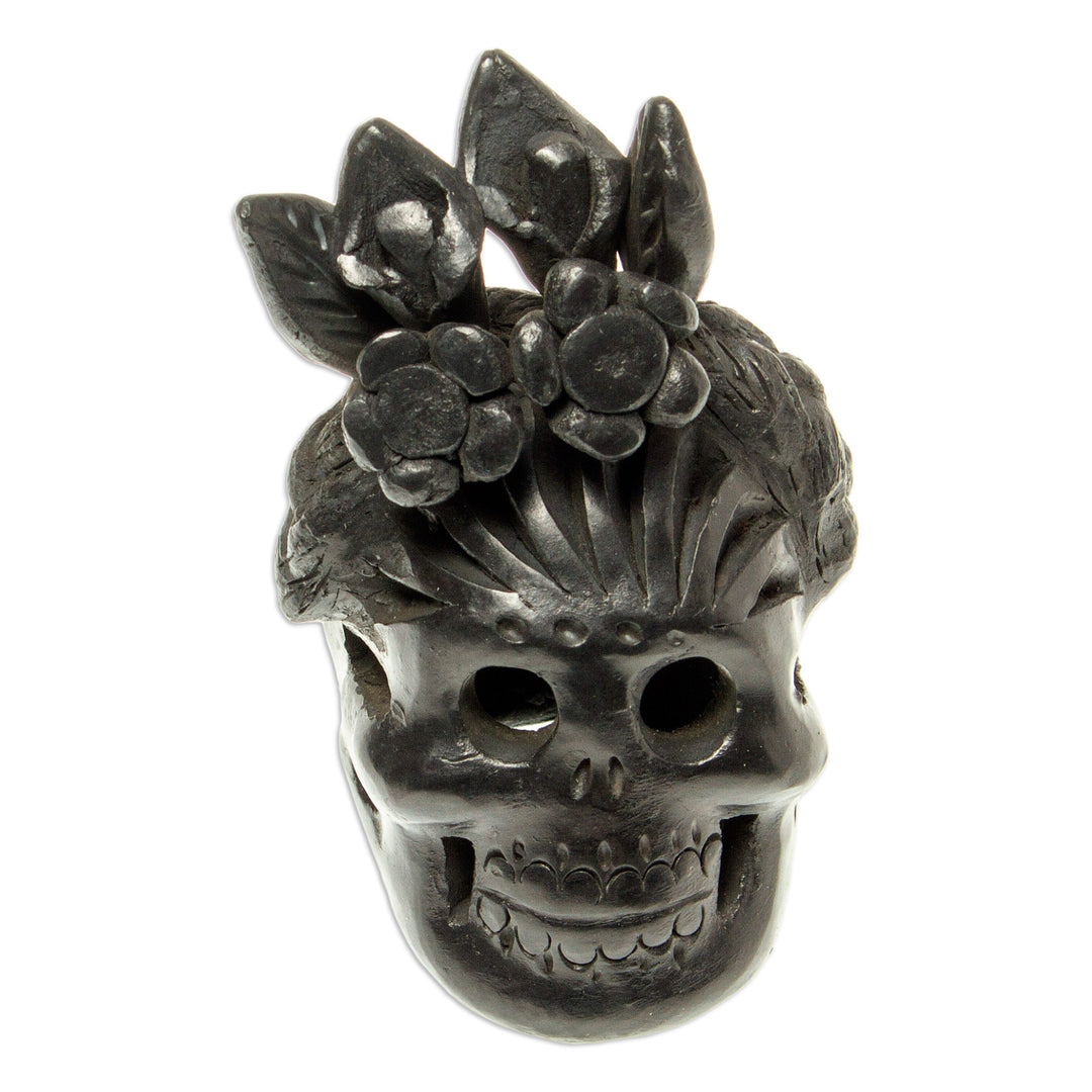 Barro Negro Skull Figurine from Mexico - Dark Frida