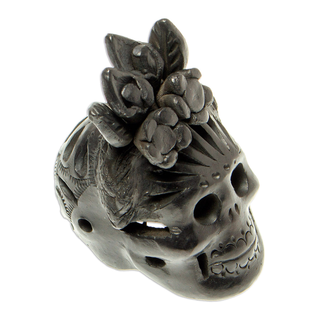 Barro Negro Skull Figurine from Mexico - Dark Frida
