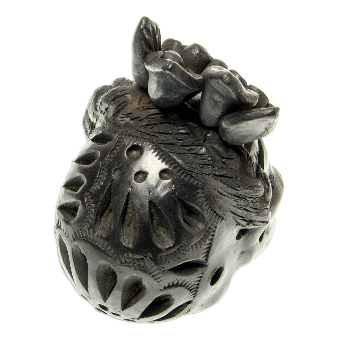 Barro Negro Skull Figurine from Mexico - Dark Frida