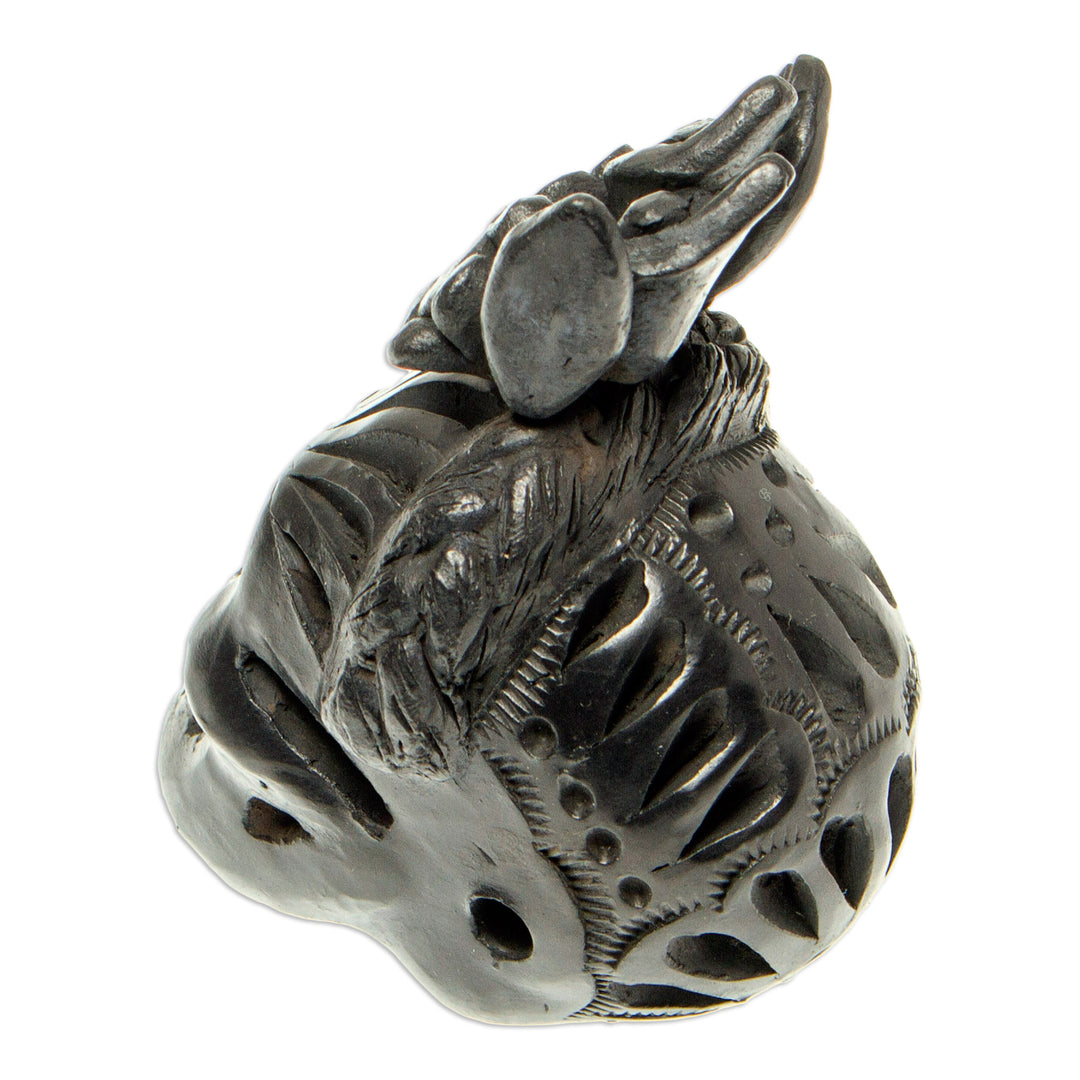 Barro Negro Skull Figurine from Mexico - Dark Frida