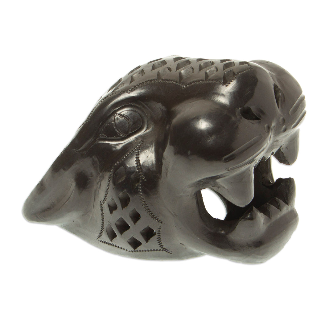 Small Barro Negro Mask - Black Jaguar