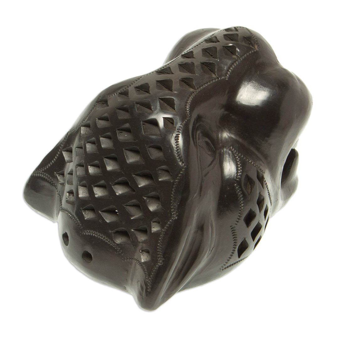 Small Barro Negro Mask - Black Jaguar